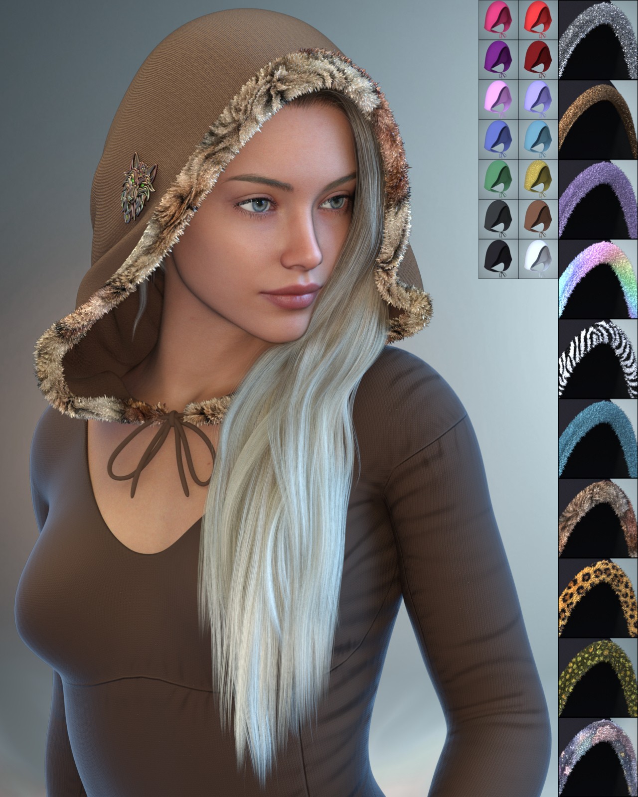 ALO Sannie Hair for Genesis 9 by N/A