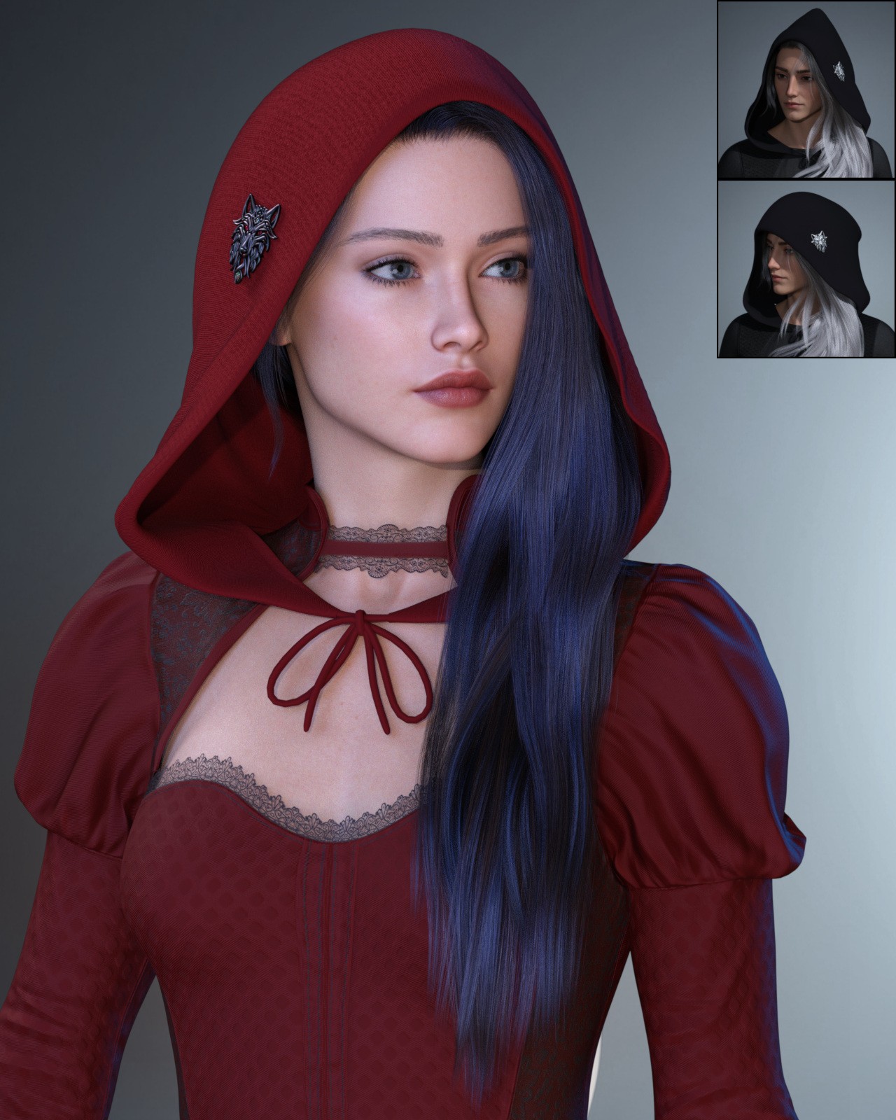 ALO Sannie Hair for Genesis 9 by N/A