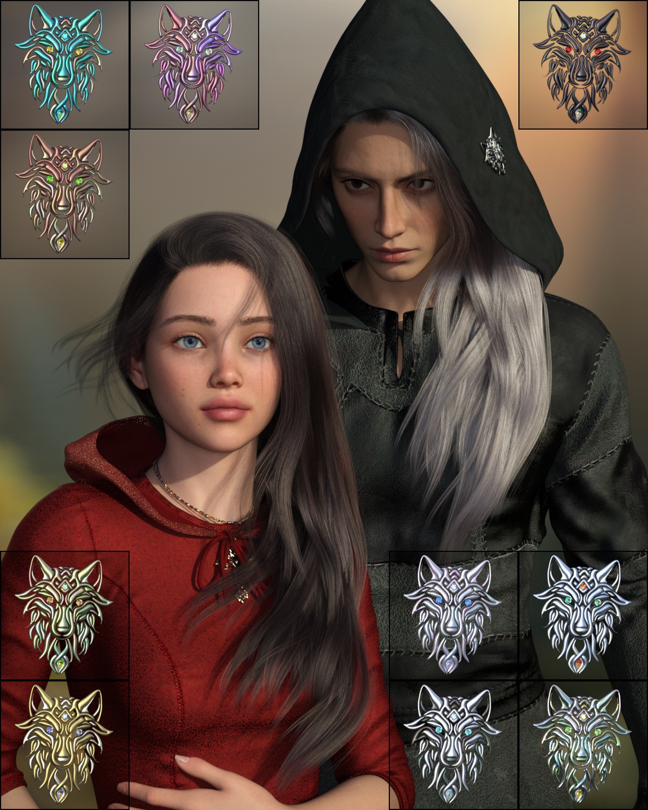 ALO Sannie Hair for Genesis 9 by N/A