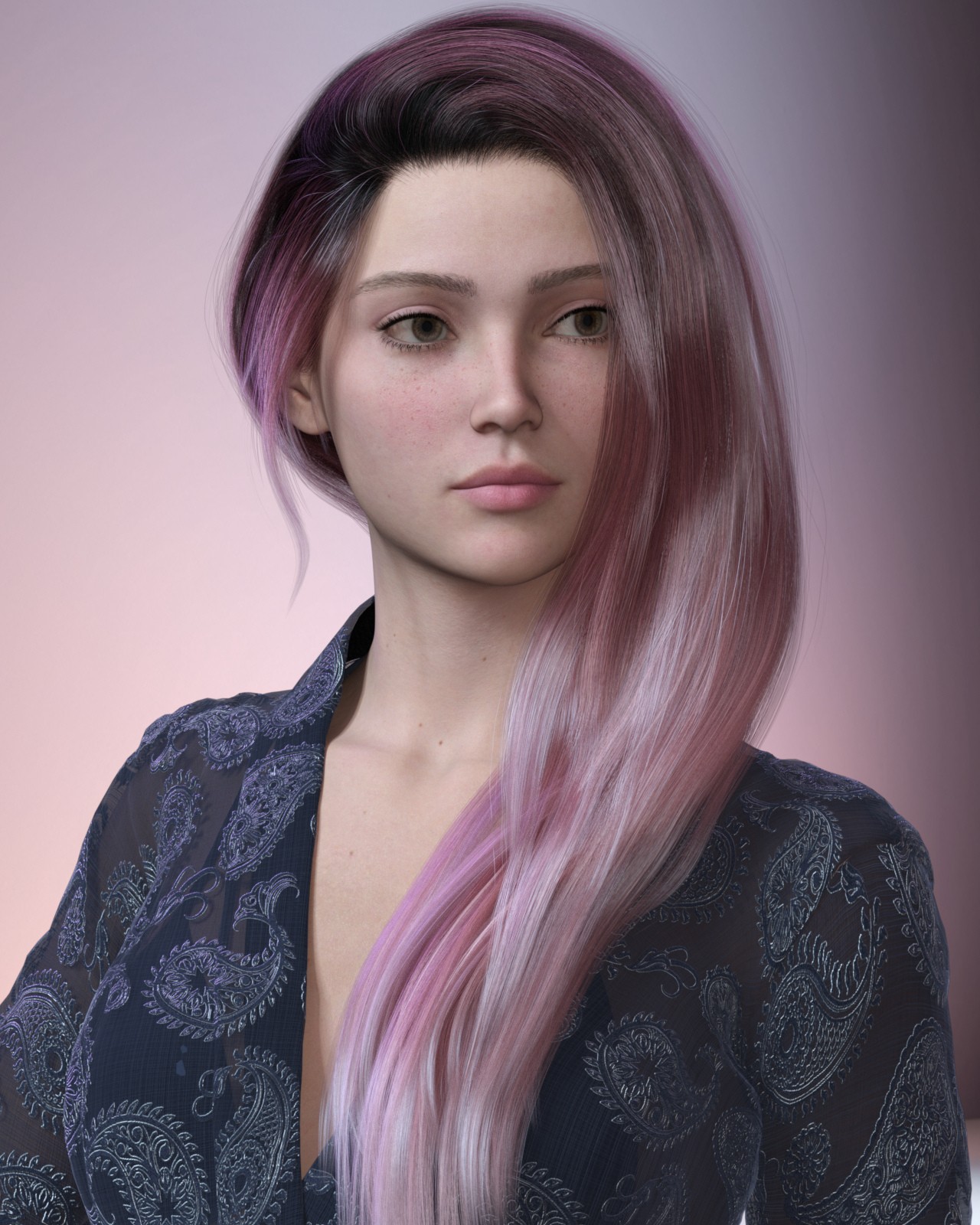 ALO Sannie Hair for Genesis 9 by N/A