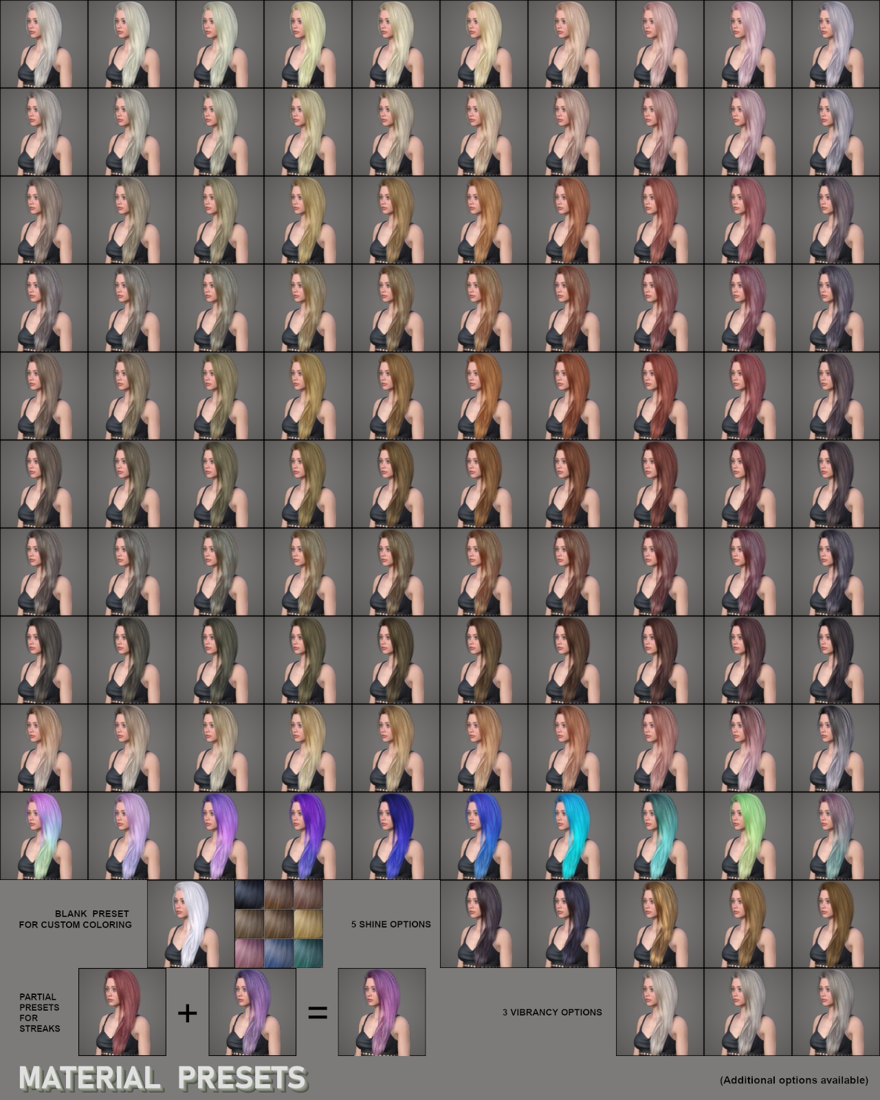 ALO Sannie Hair for Genesis 9 by N/A