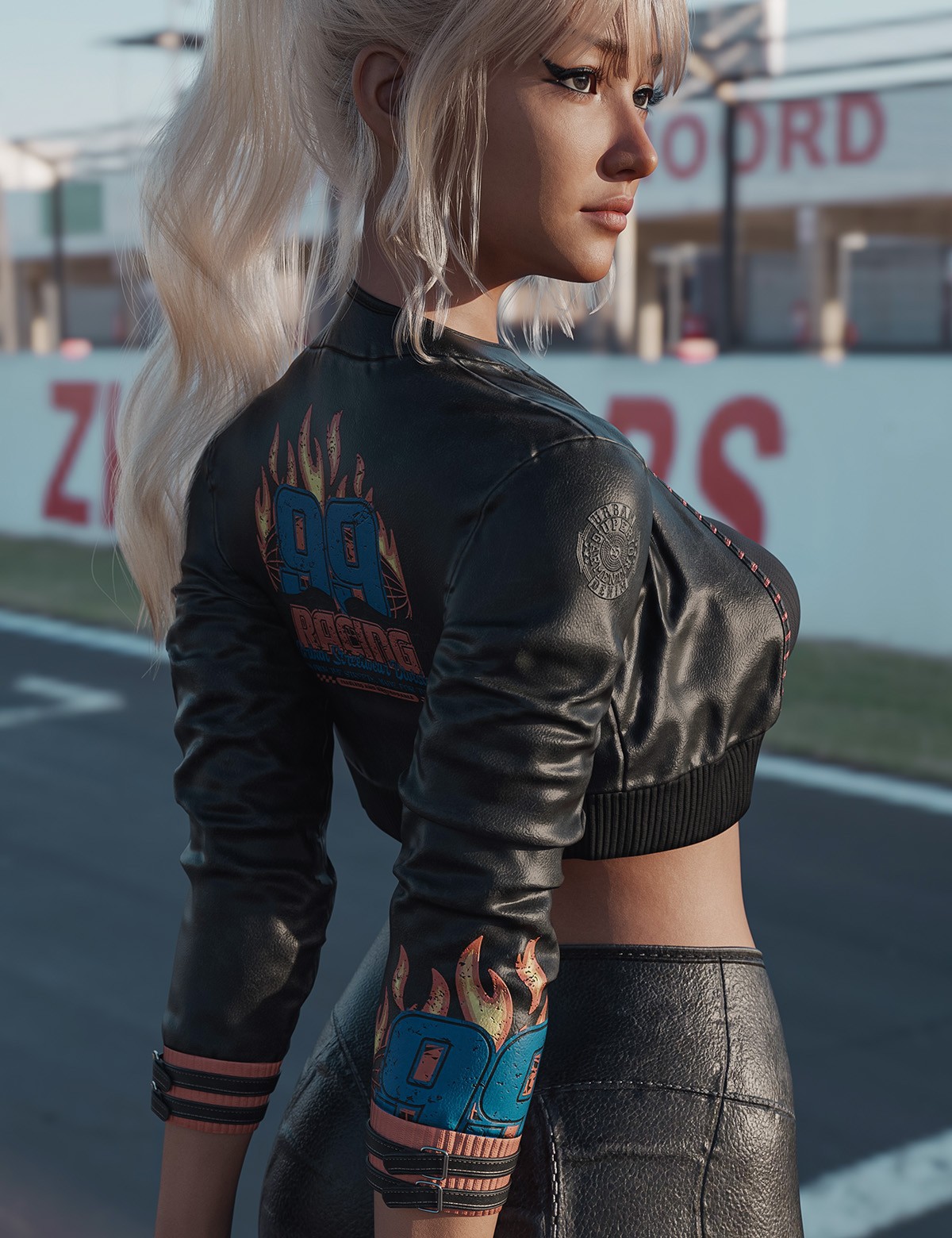 dForce Nitro Mini Jacket for Genesis8-8.1F-G9 by N/A