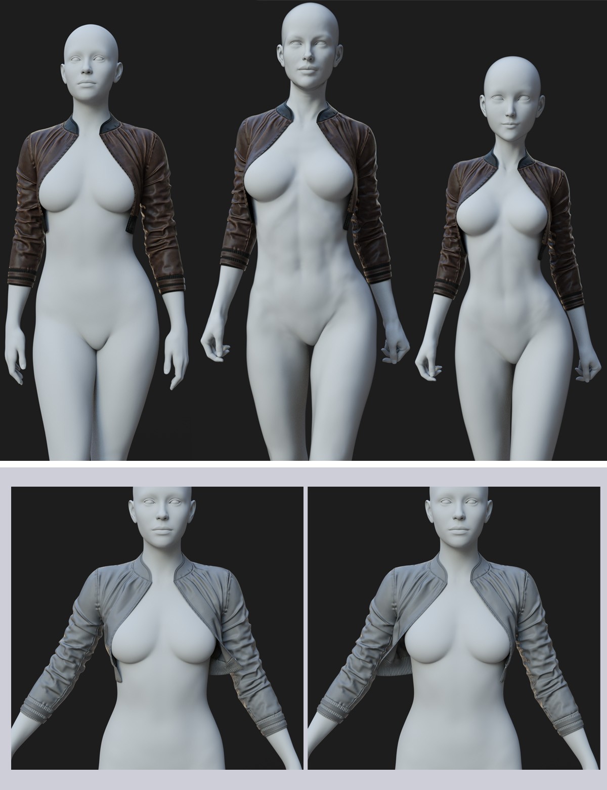 dForce Nitro Mini Jacket for Genesis8-8.1F-G9 by N/A