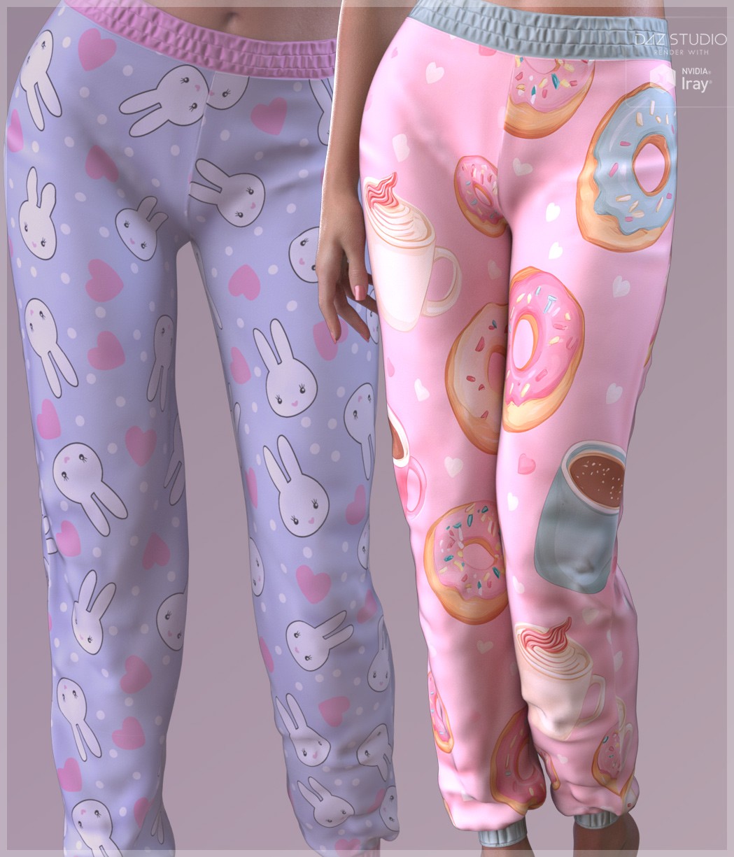Trendy Textures for dForce Comfy Loungewear Pants G9 by N/A