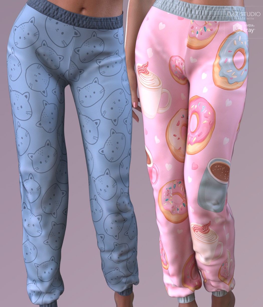 Trendy Textures for dForce Comfy Loungewear Pants G9 by N/A