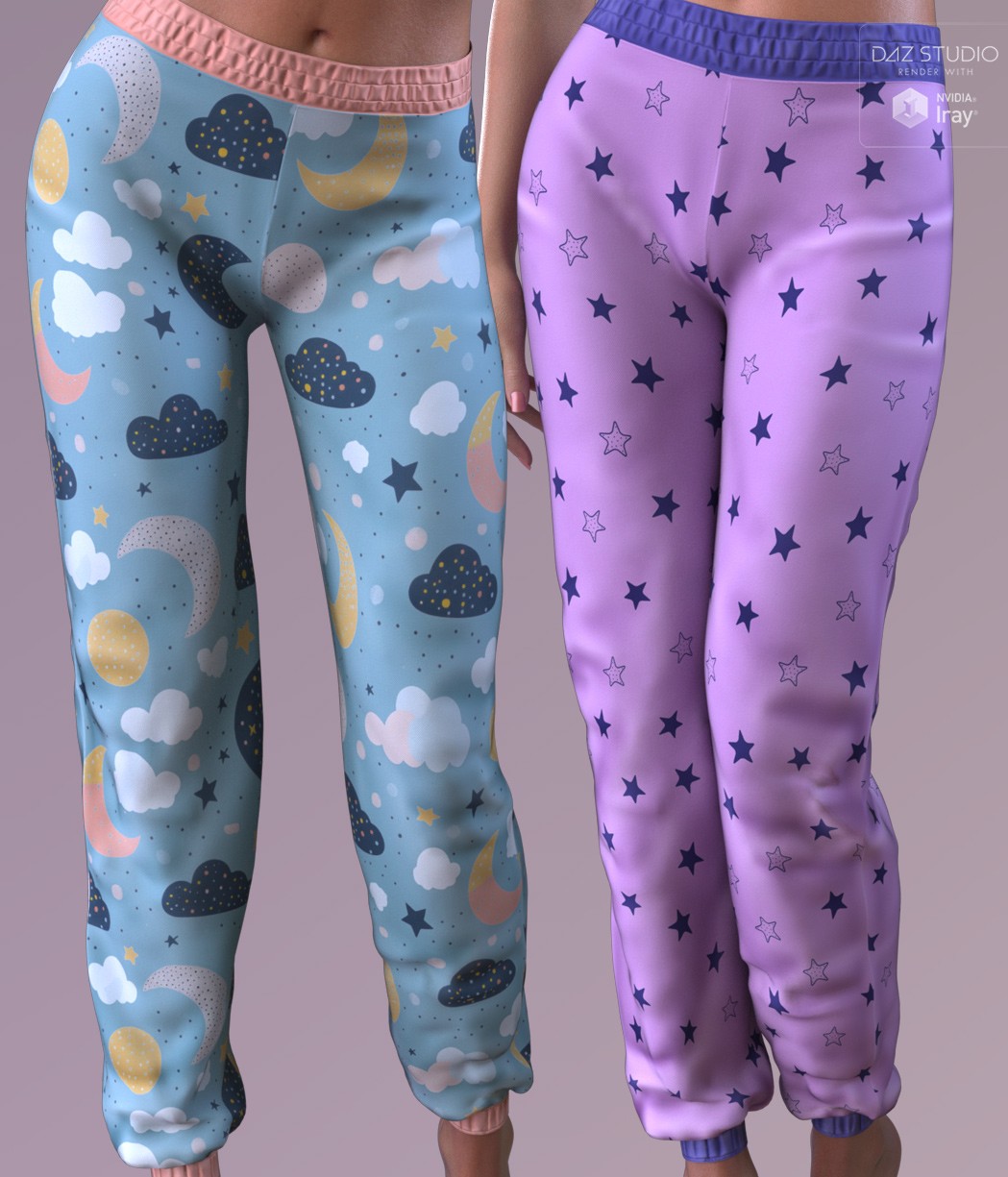 Trendy Textures for dForce Comfy Loungewear Pants G9 by N/A