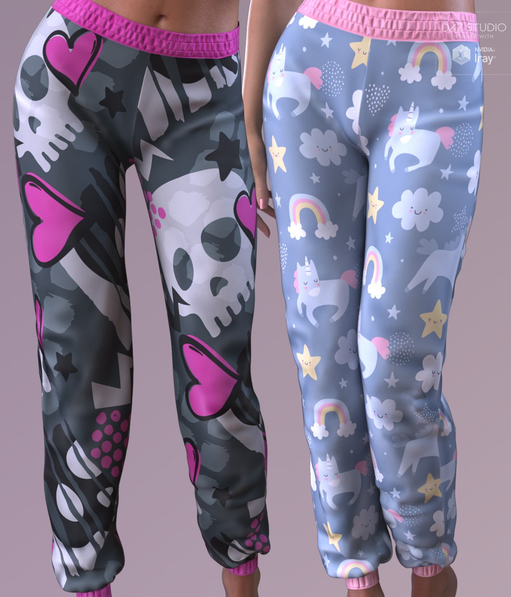 Trendy Textures for dForce Comfy Loungewear Pants G9 by N/A
