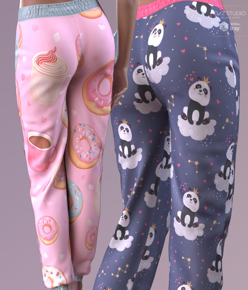 Trendy Textures for dForce Comfy Loungewear Pants G9 by N/A
