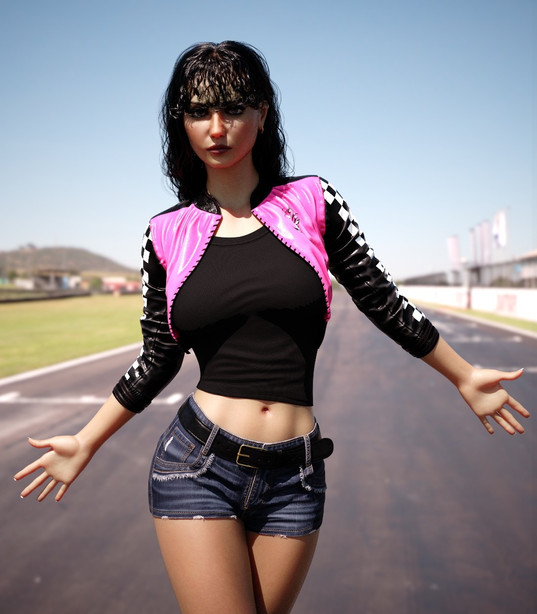 7th Ave: dForce Nitro Mini Jacket for Genesis 8s Female Genesis 9 by N/A
