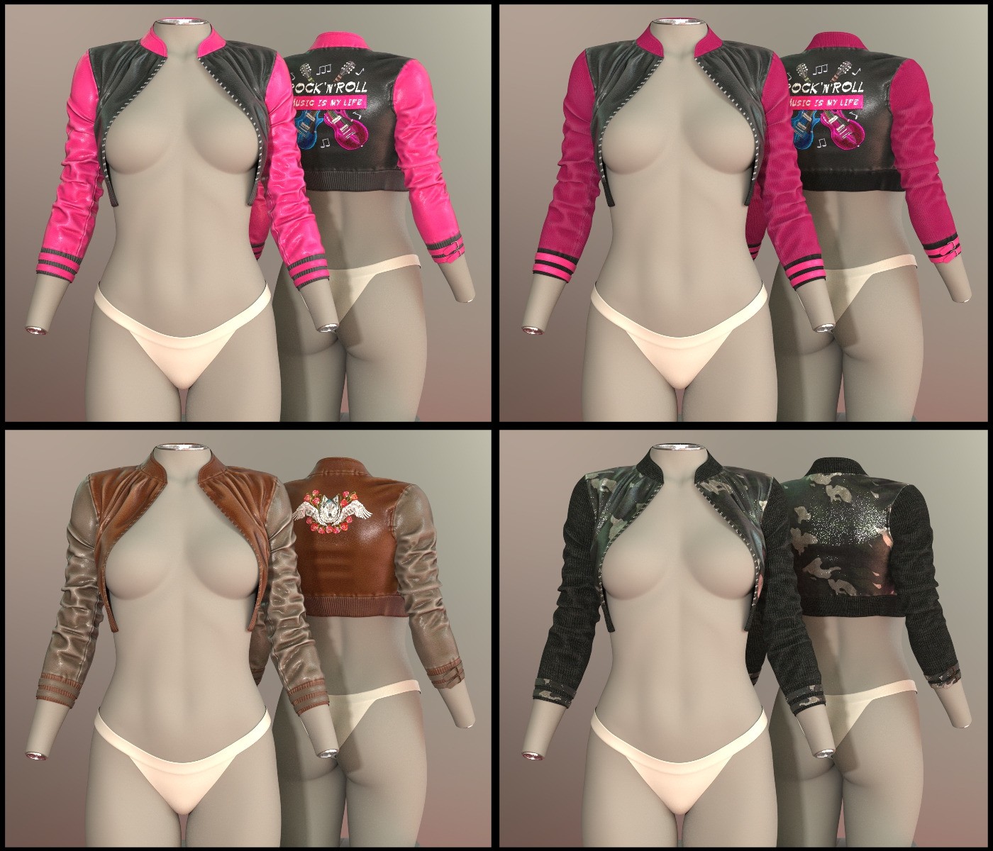7th Ave: dForce Nitro Mini Jacket for Genesis 8s Female Genesis 9 by N/A