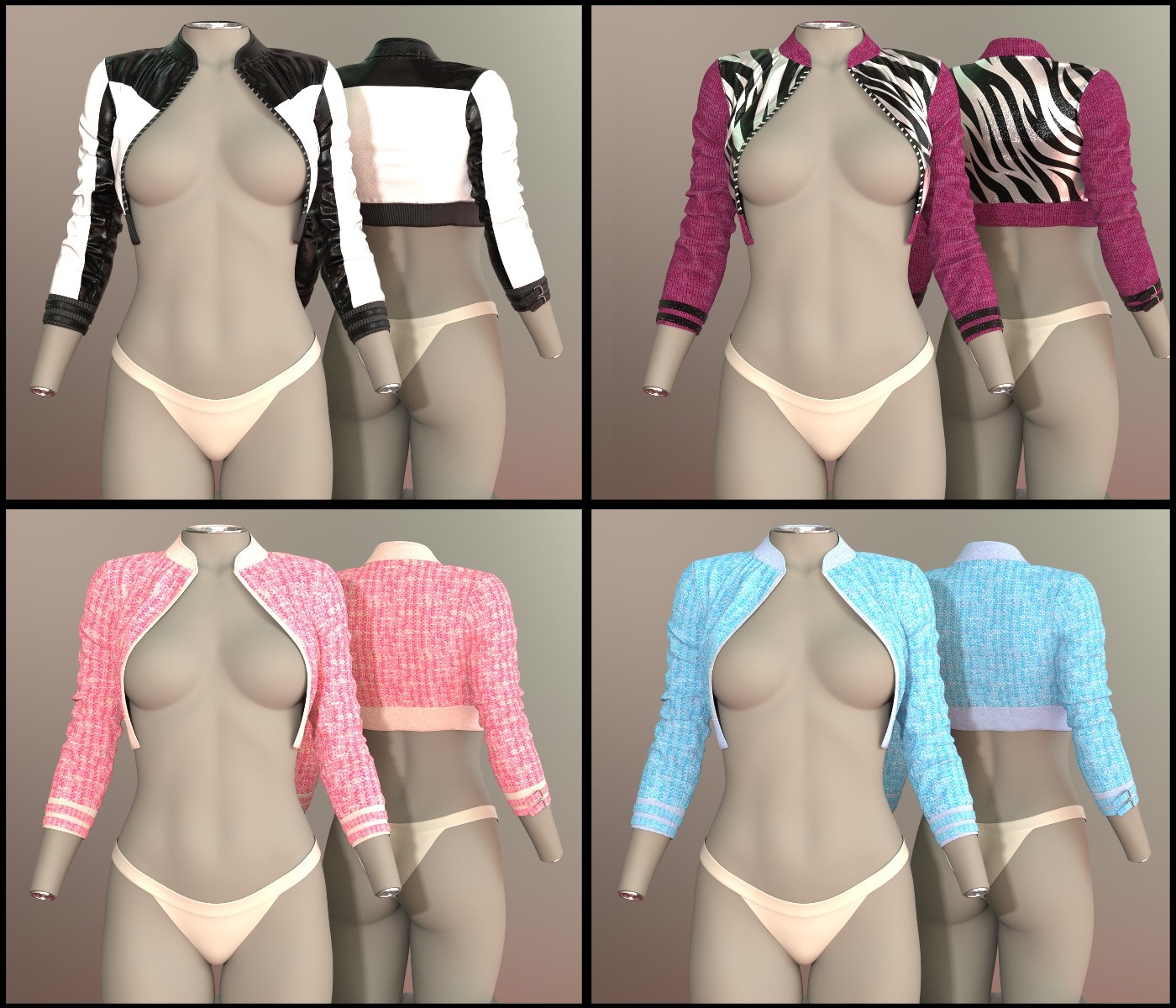 7th Ave: dForce Nitro Mini Jacket for Genesis 8s Female Genesis 9 by N/A