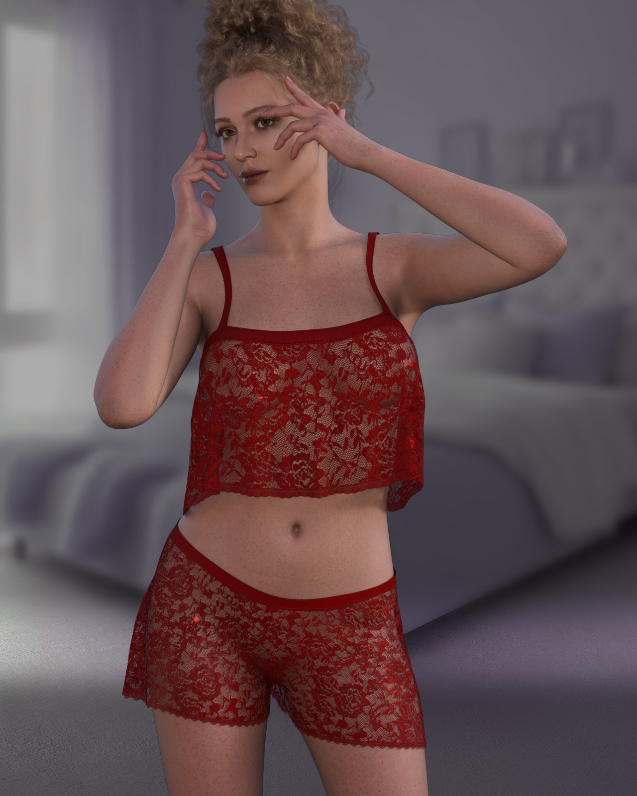 dforce - Flirty PJs - Genesis 9 by N/A