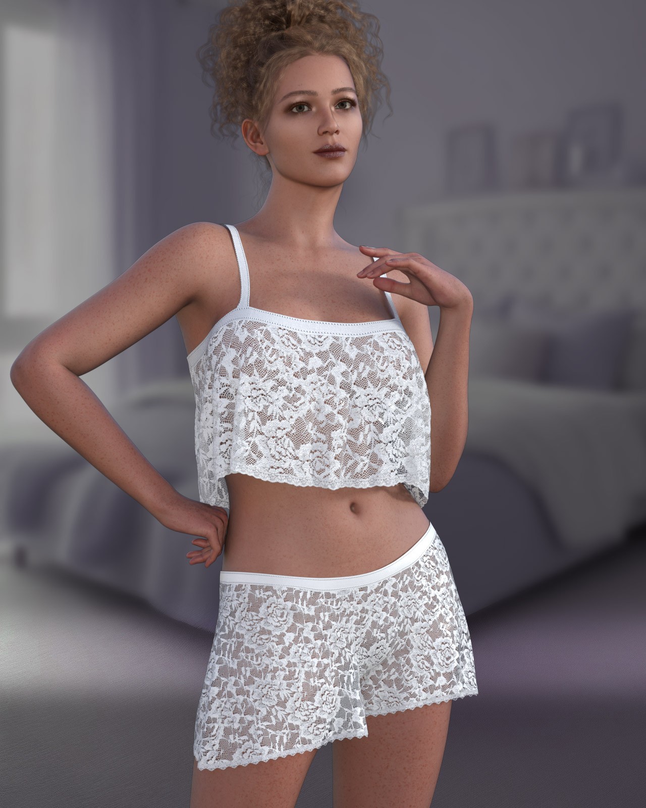dforce - Flirty PJs - Genesis 9 by N/A