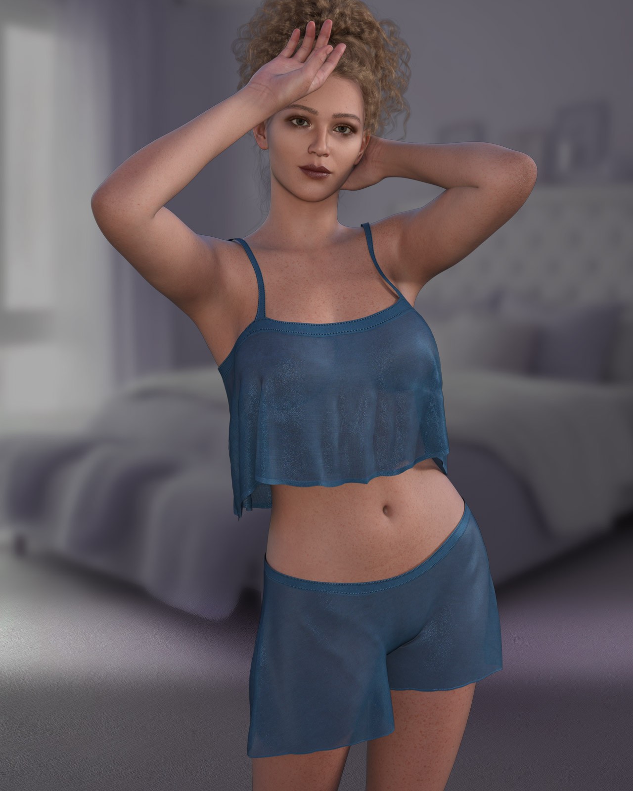 dforce - Flirty PJs - Genesis 9 by N/A