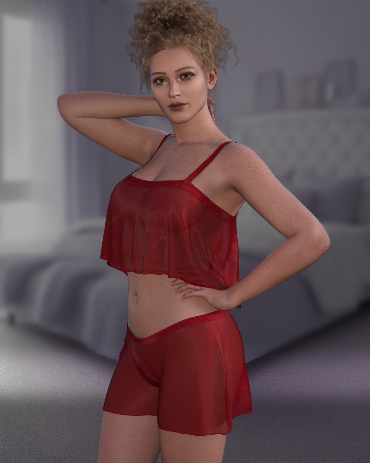 dforce - Flirty PJs - Genesis 9 by N/A