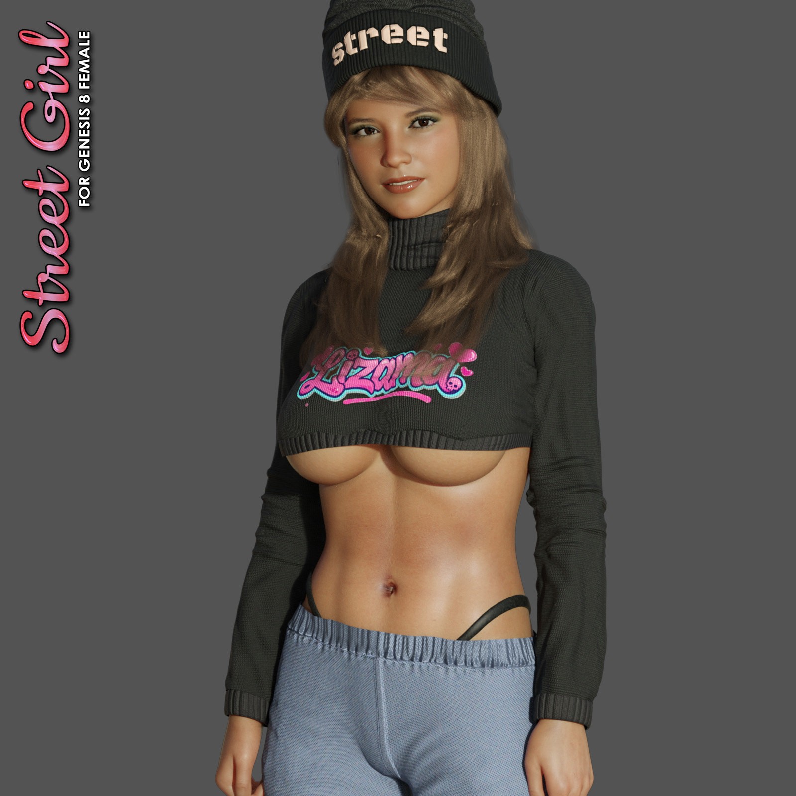 Exnem dForce Street Girl for Genesis 8 Female by N/A