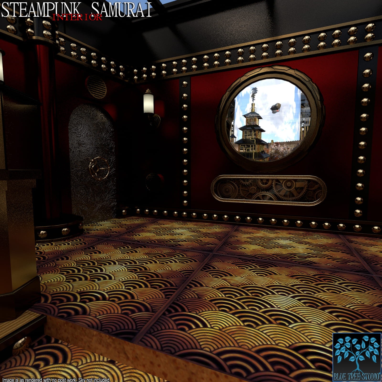 Steampunk Samurai Interior for Poser by N/A