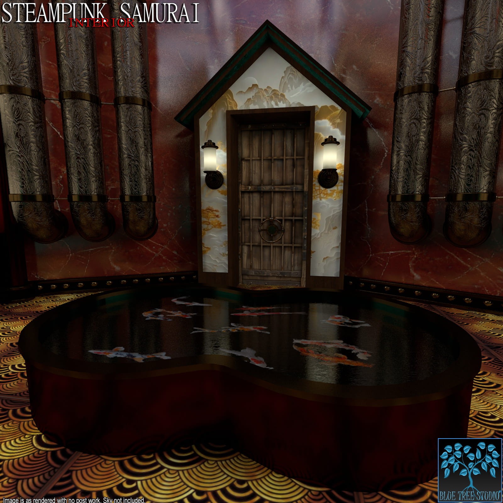 Steampunk Samurai Interior for Poser by N/A
