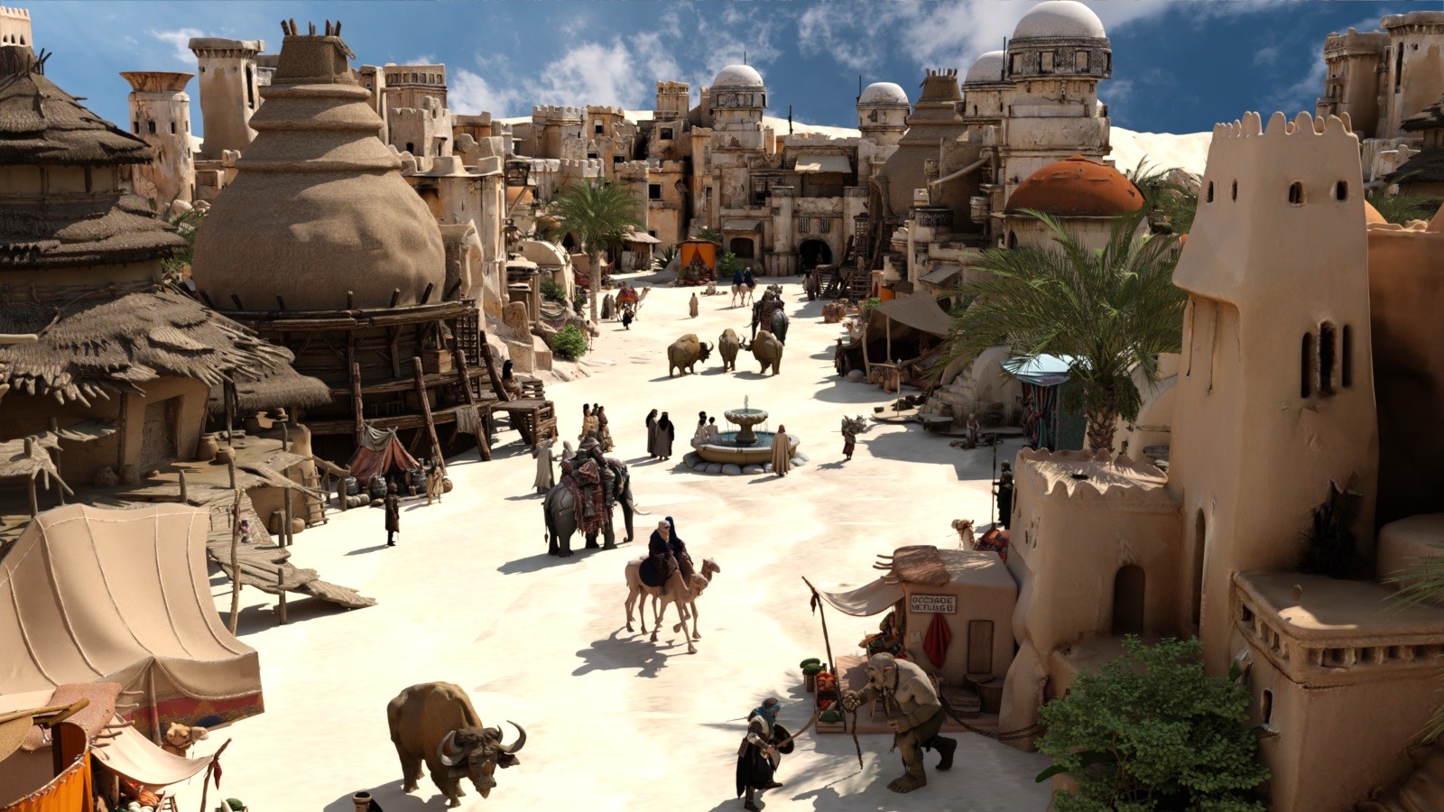 Desert Fantasy Settlement for DAZ by N/A
