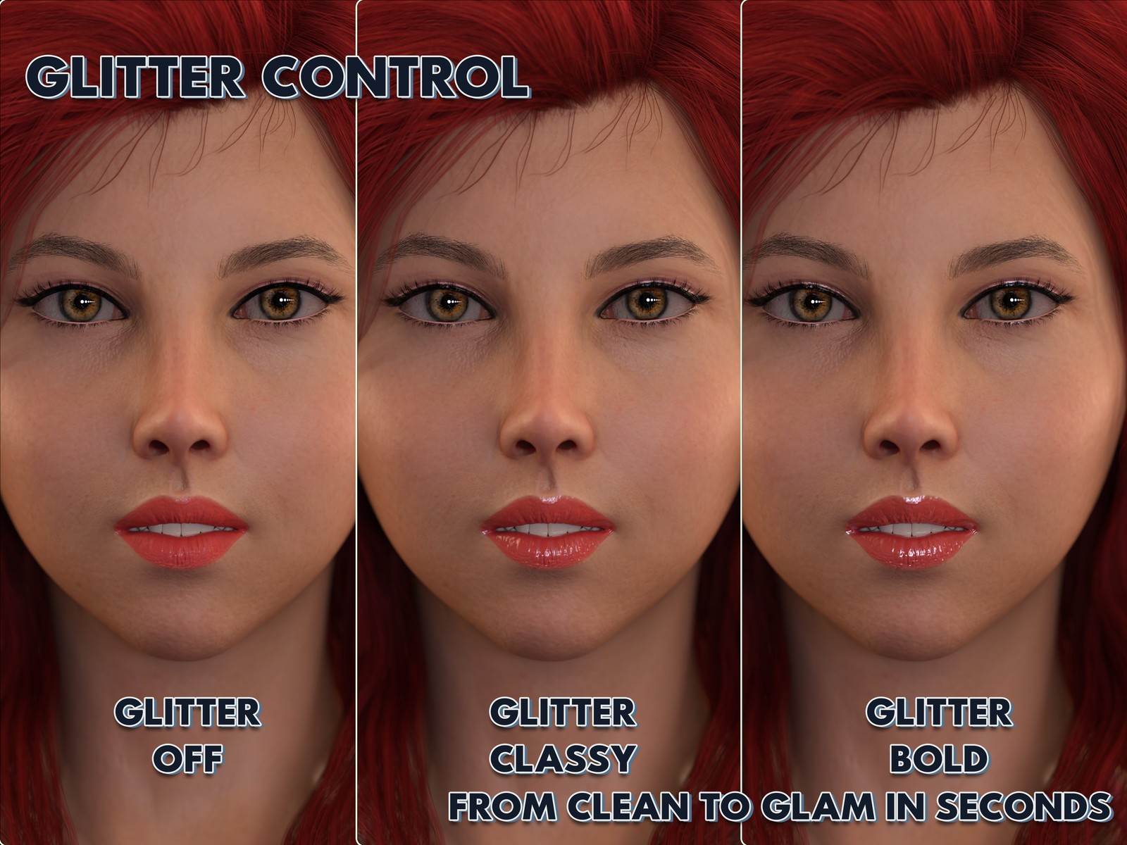 DD Makeup Editor – Iray Uber Skin Makeup Tool for G8F by N/A