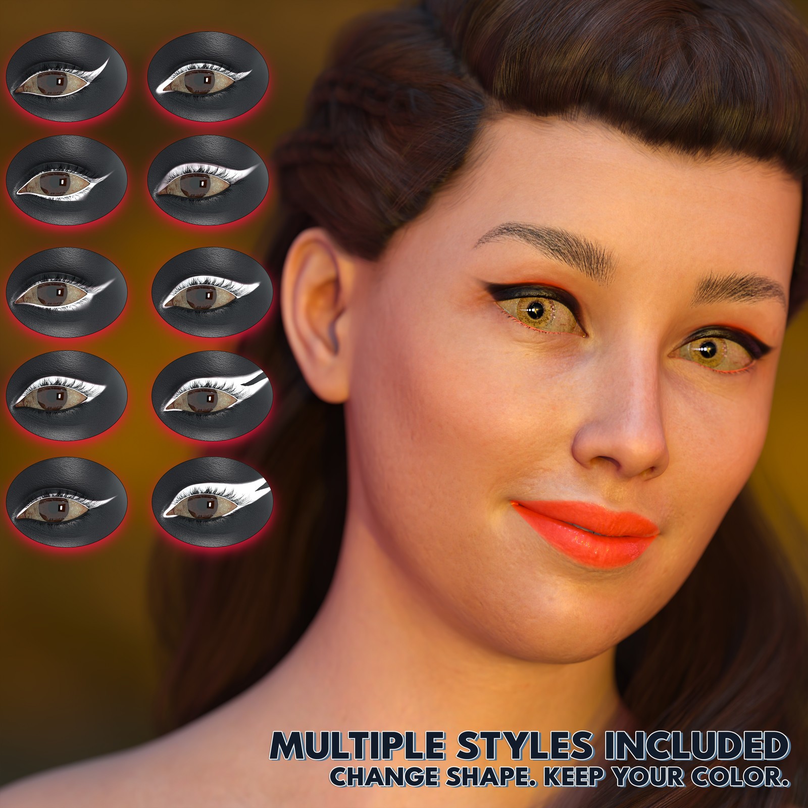 DD Makeup Editor – Iray Uber Skin Makeup Tool for G8F by N/A