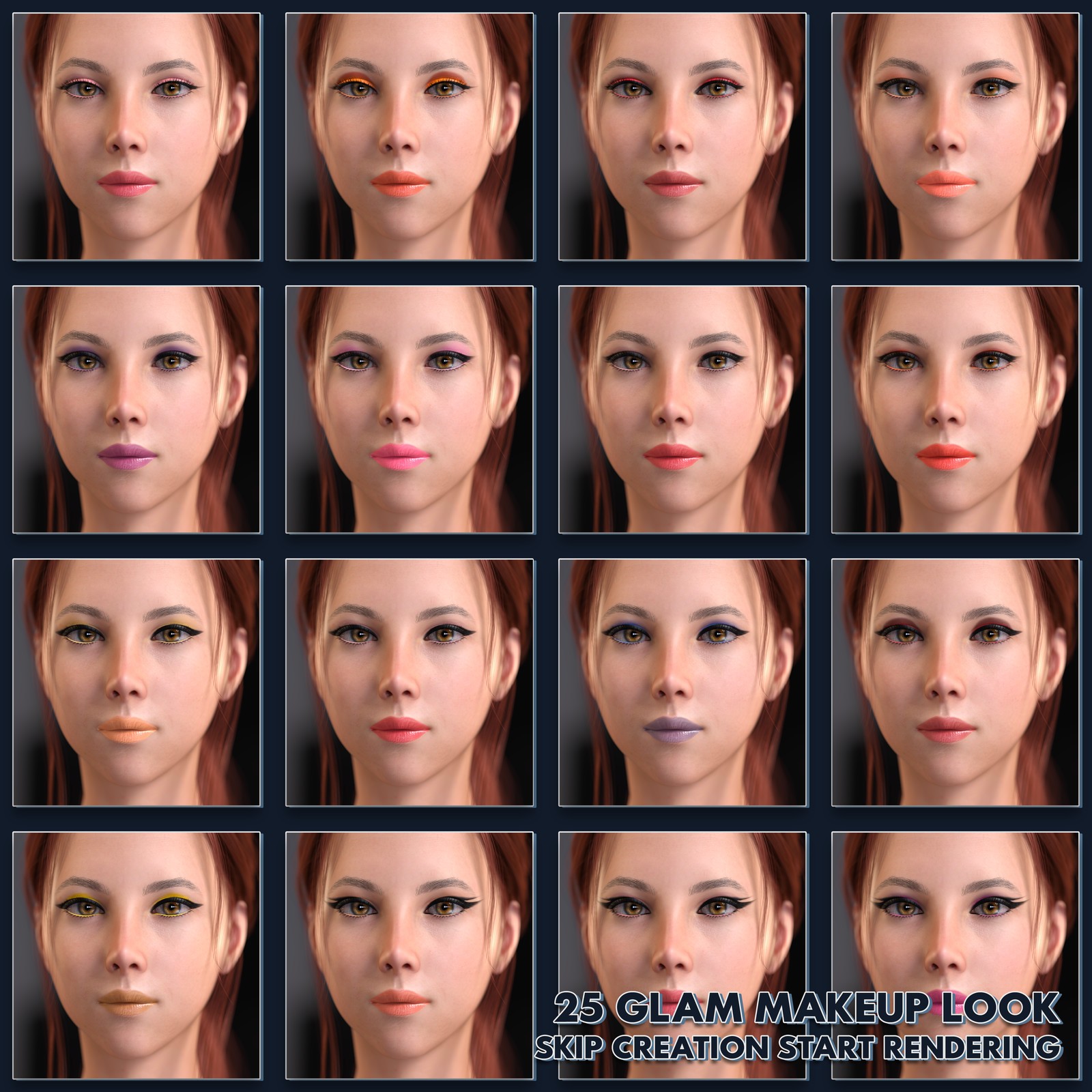 DD Makeup Editor – Iray Uber Skin Makeup Tool for G8F by N/A