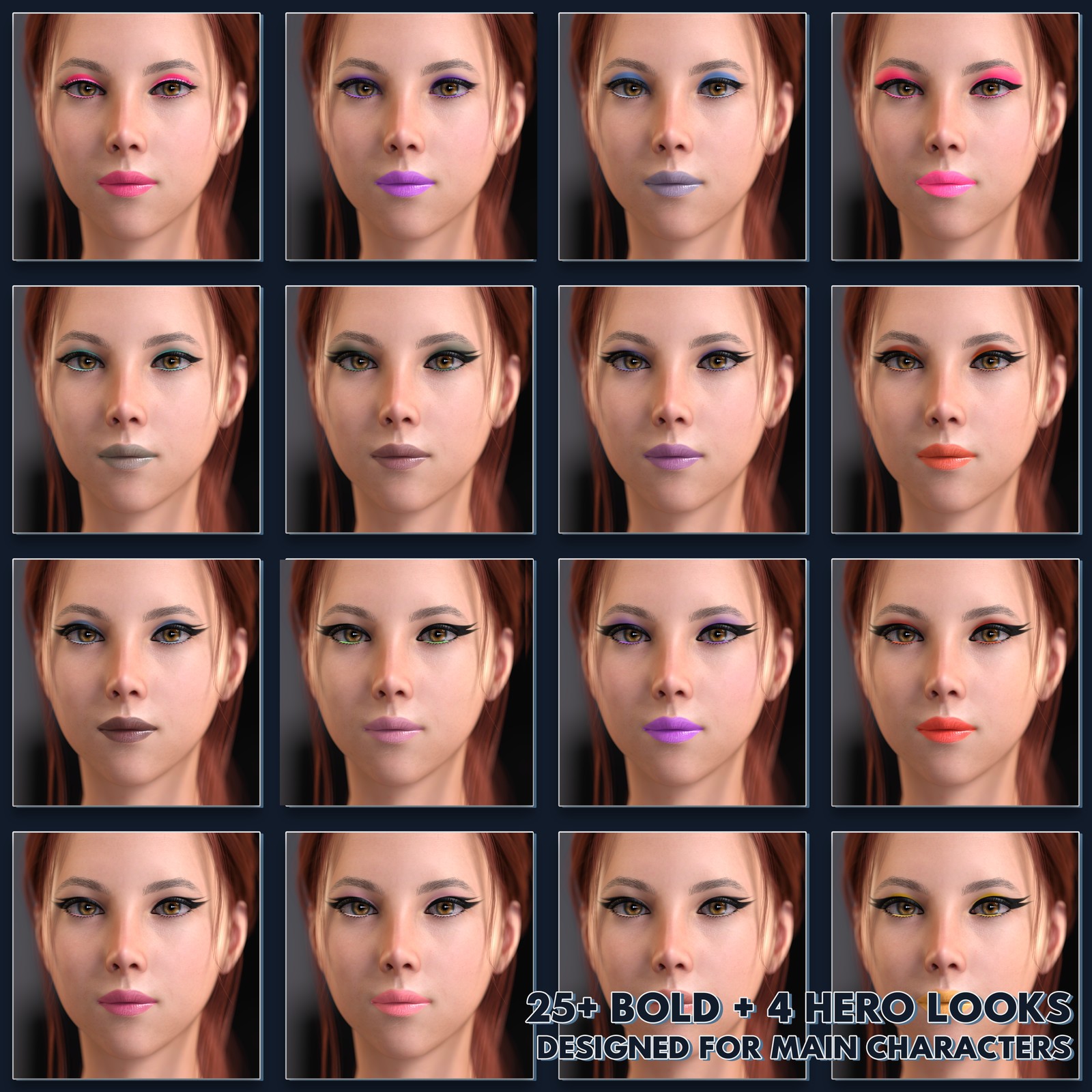 DD Makeup Editor – Iray Uber Skin Makeup Tool for G8F by N/A
