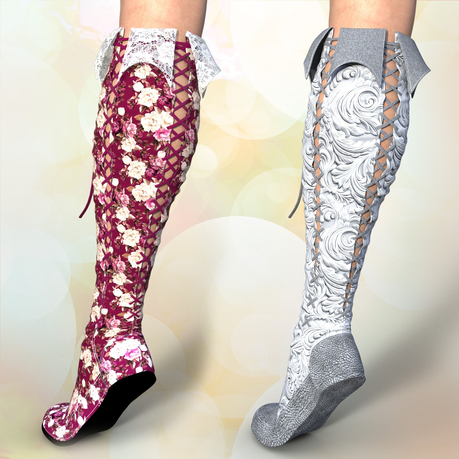 LWP Boho for the Bergamot Boots for G8xF by N/A