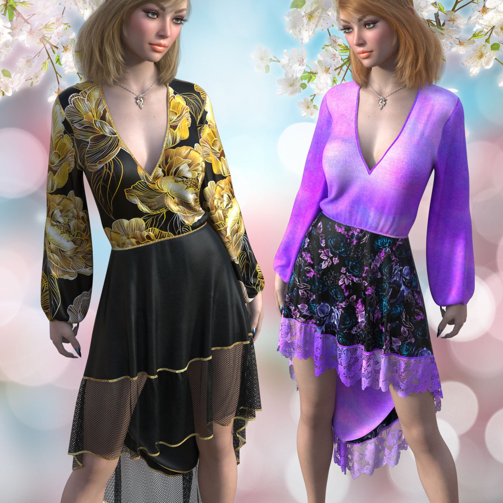 DA-Spring for dForce Meadow Song for G8F and G9 by -Wolfie- by N/A