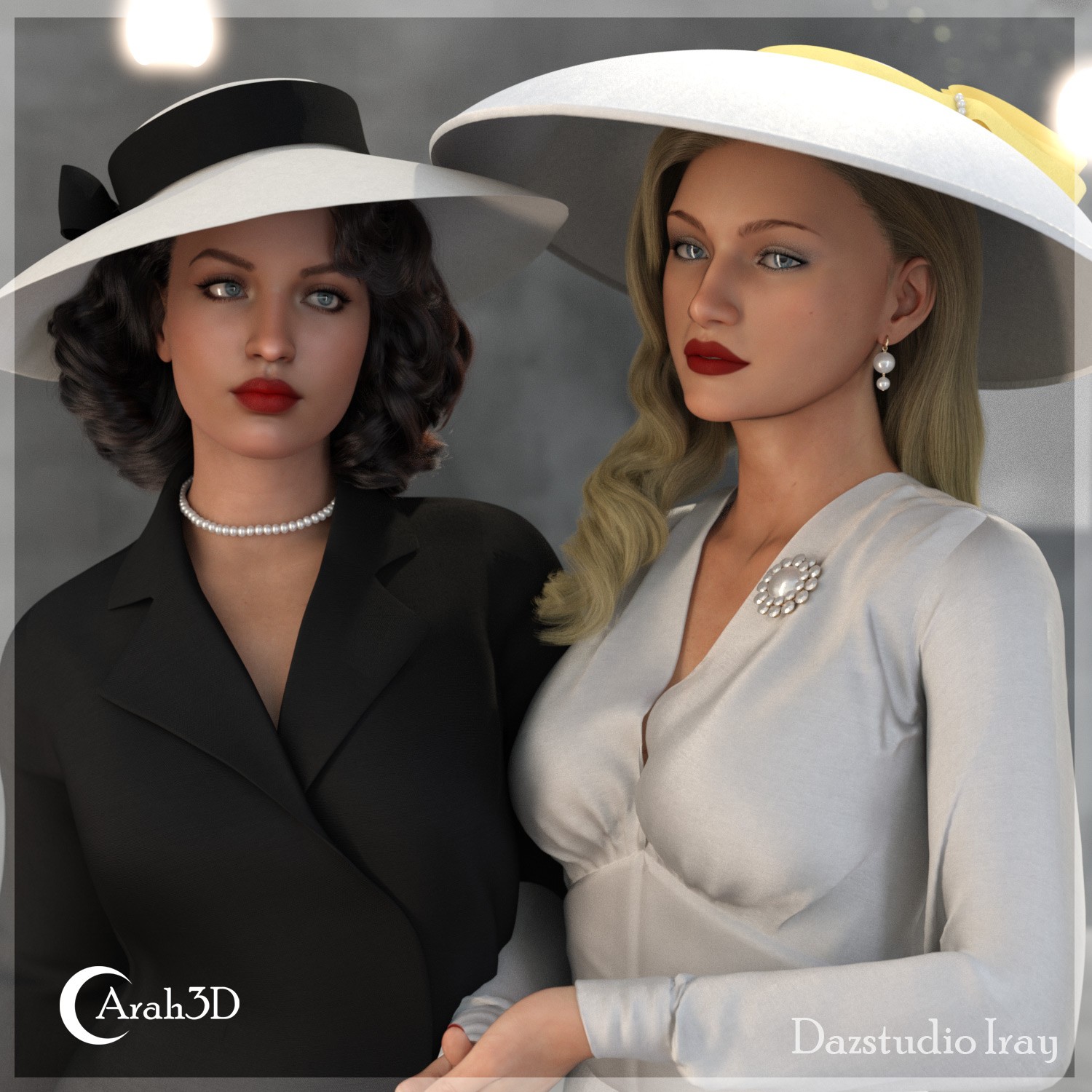 Arah3D Vintage Hats - the 1940s Collection Volume 1 for G8F and G9 by N/A