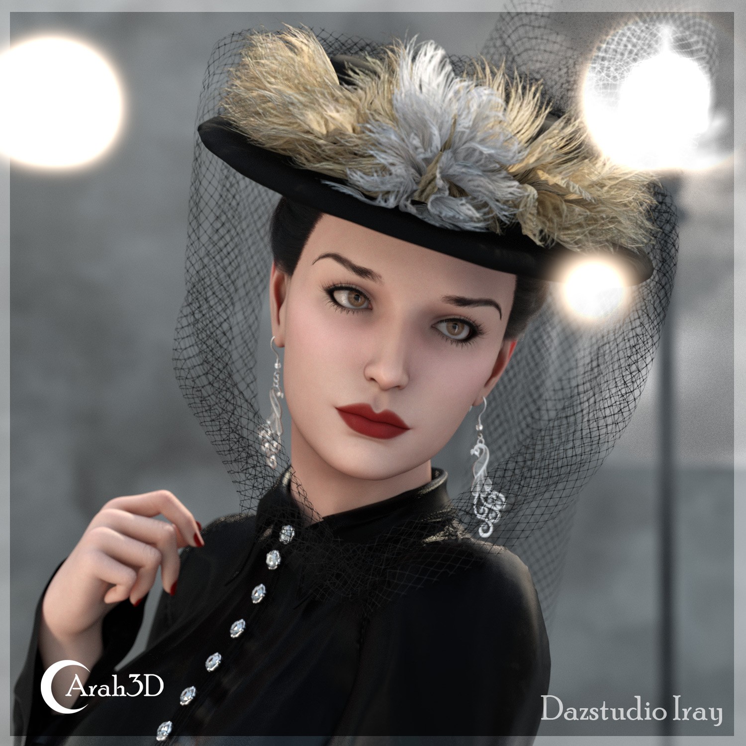 Arah3D Vintage Hats - the 1940s Collection Volume 1 for G8F and G9 by N/A