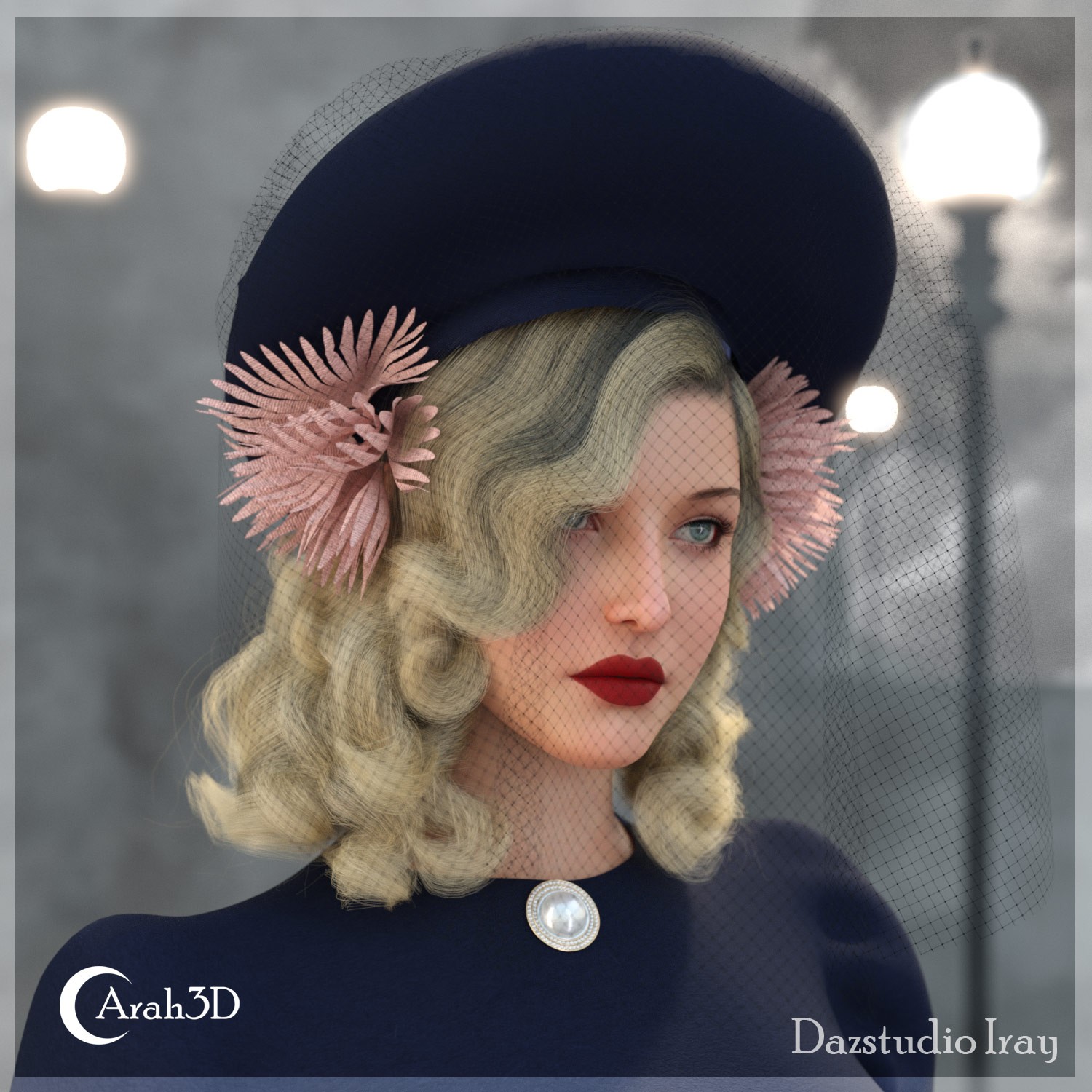 Arah3D Vintage Hats - the 1940s Collection Volume 1 for G8F and G9 by N/A