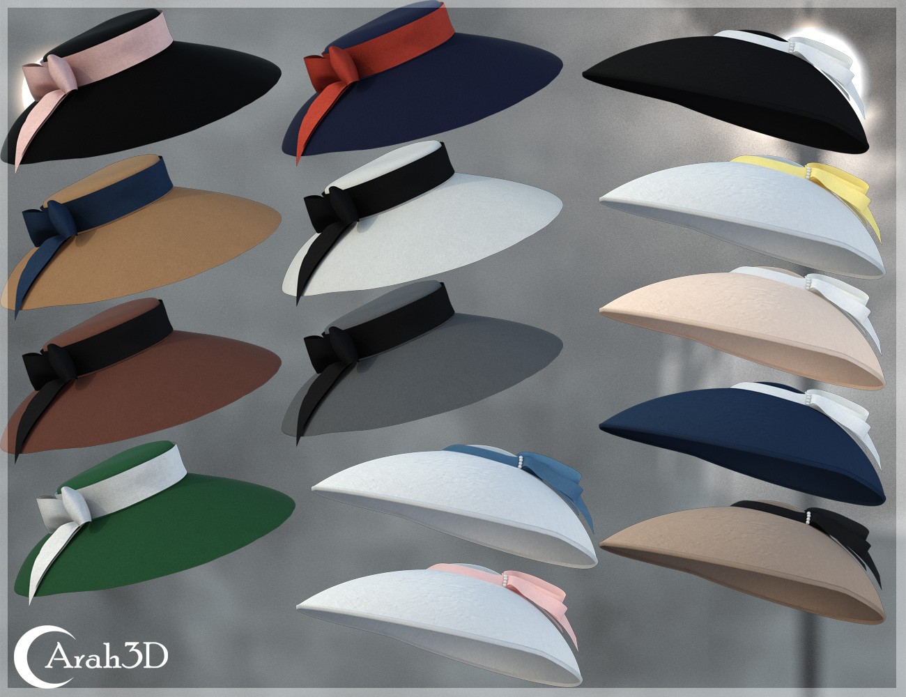 Arah3D Vintage Hats - the 1940s Collection Volume 1 for G8F and G9 by N/A