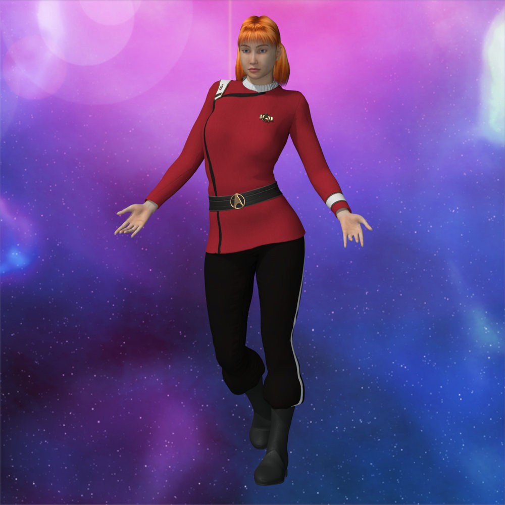 SFU MM Officer for La Femme 2 for Poser by N/A