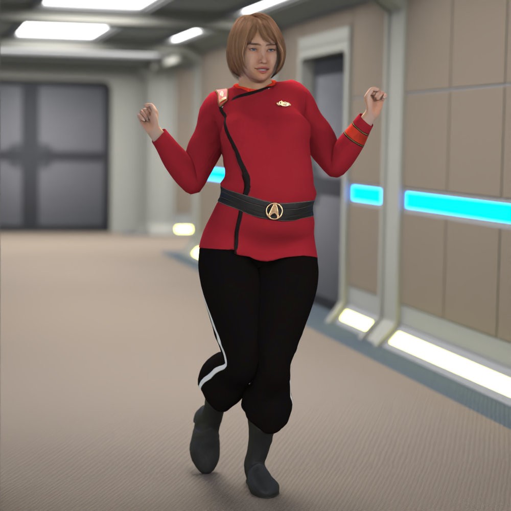 SFU MM Officer for La Femme 2 for Poser by N/A