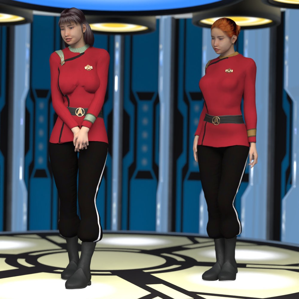 SFU MM Officer for La Femme 2 for Poser by N/A