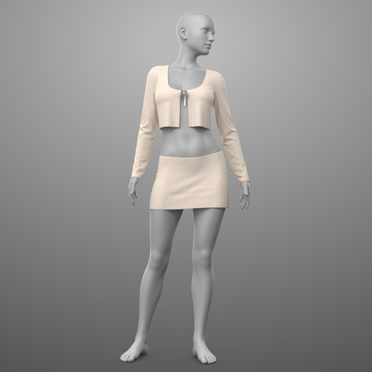 Lace Top and Skirt G8 Female by N/A