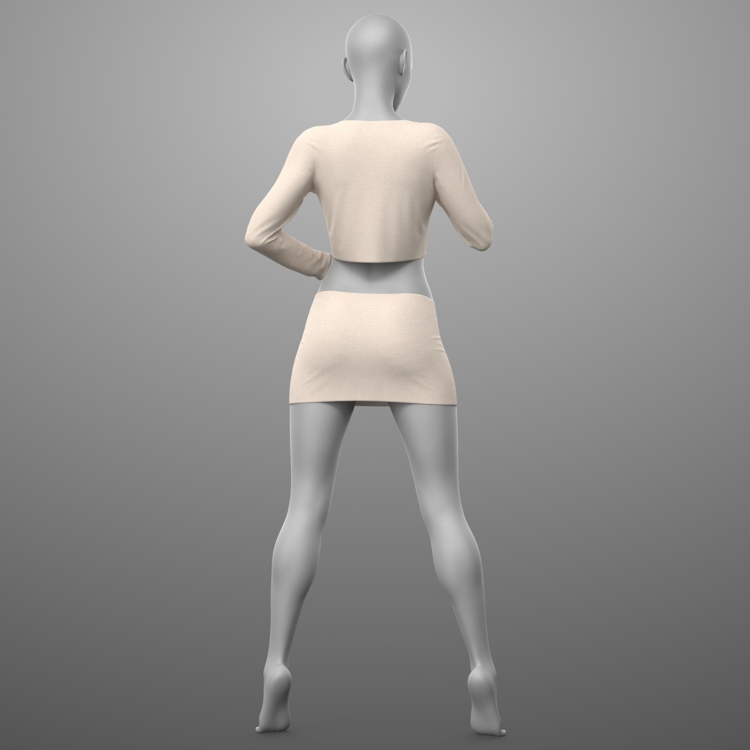 Lace Top and Skirt G8 Female by N/A