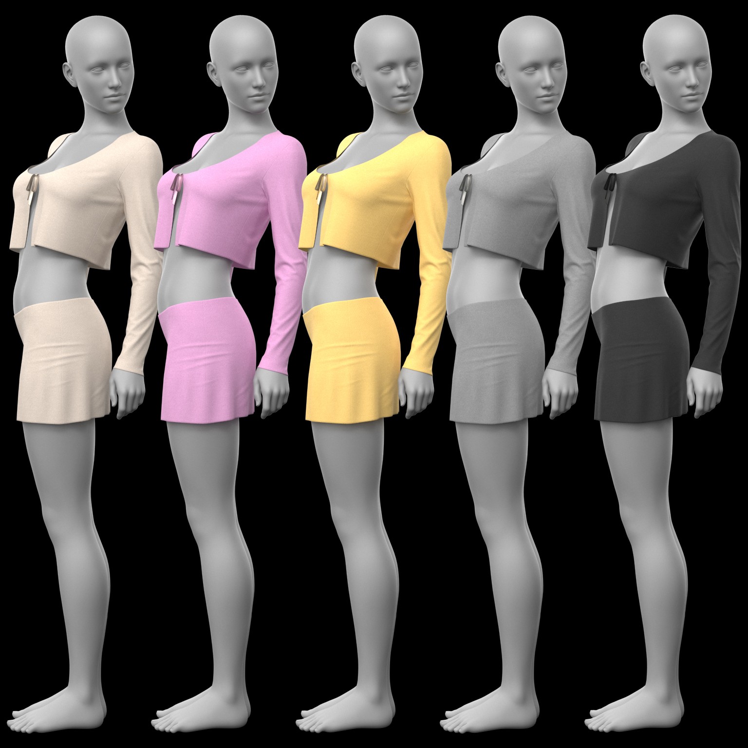 Lace Top and Skirt G8 Female by N/A