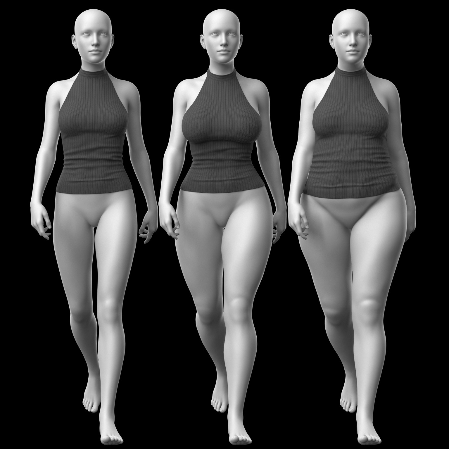 Knitted Top 3v G8 Female by N/A