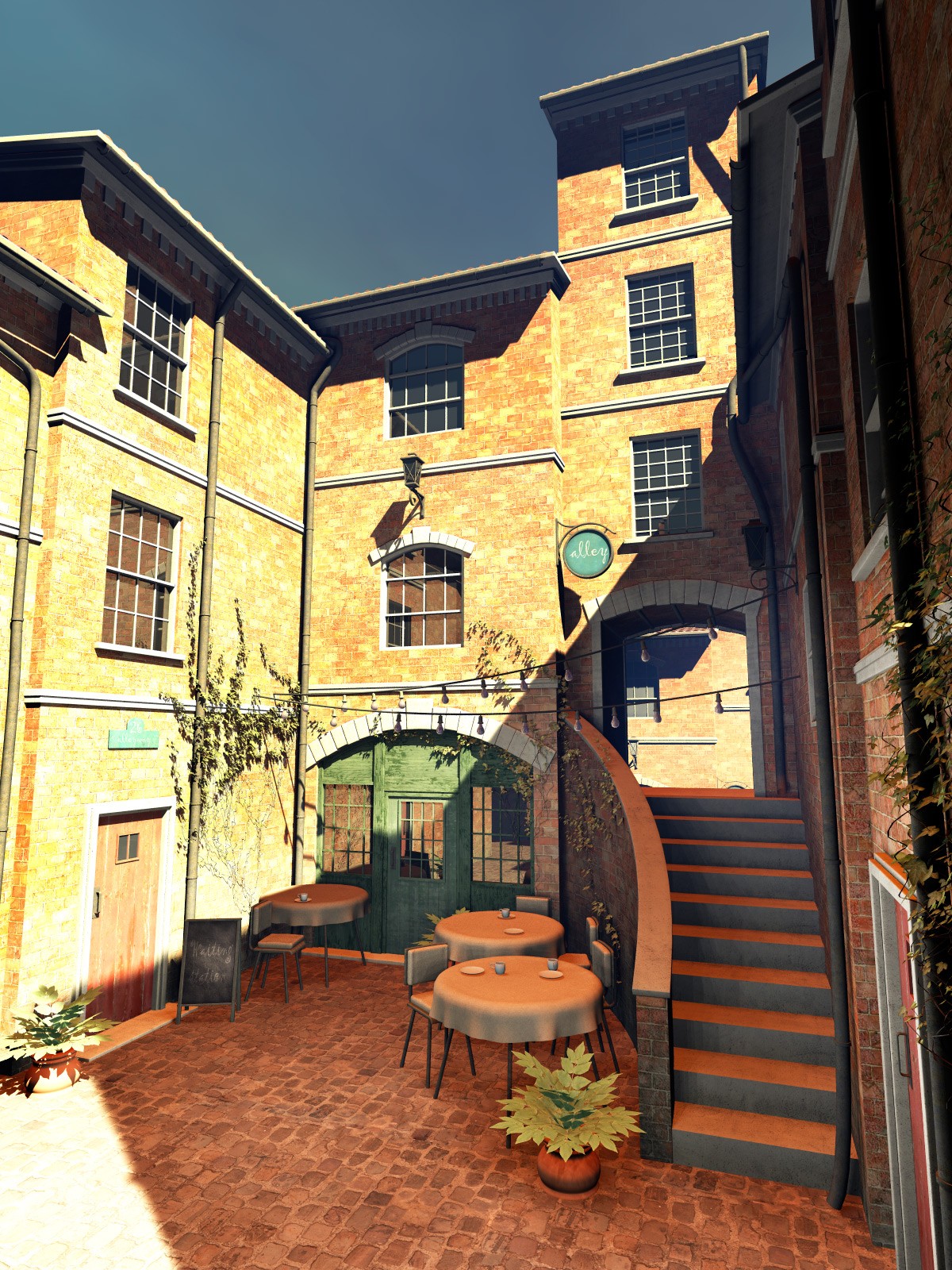 Alleyway set for Daz Studio by N/A