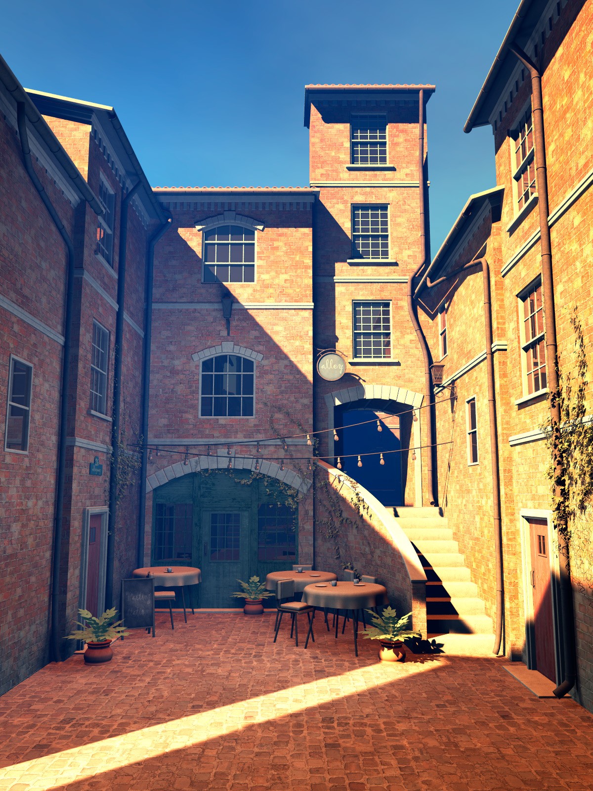 Alleyway set for Daz Studio by N/A