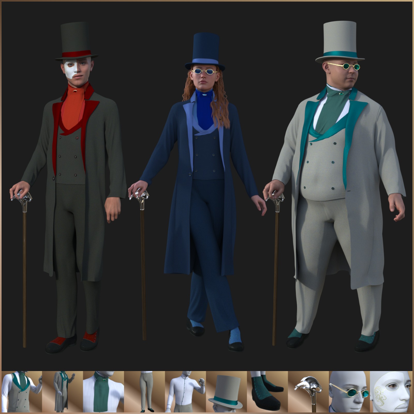 Victorian Gothic Vampire Suit by N/A