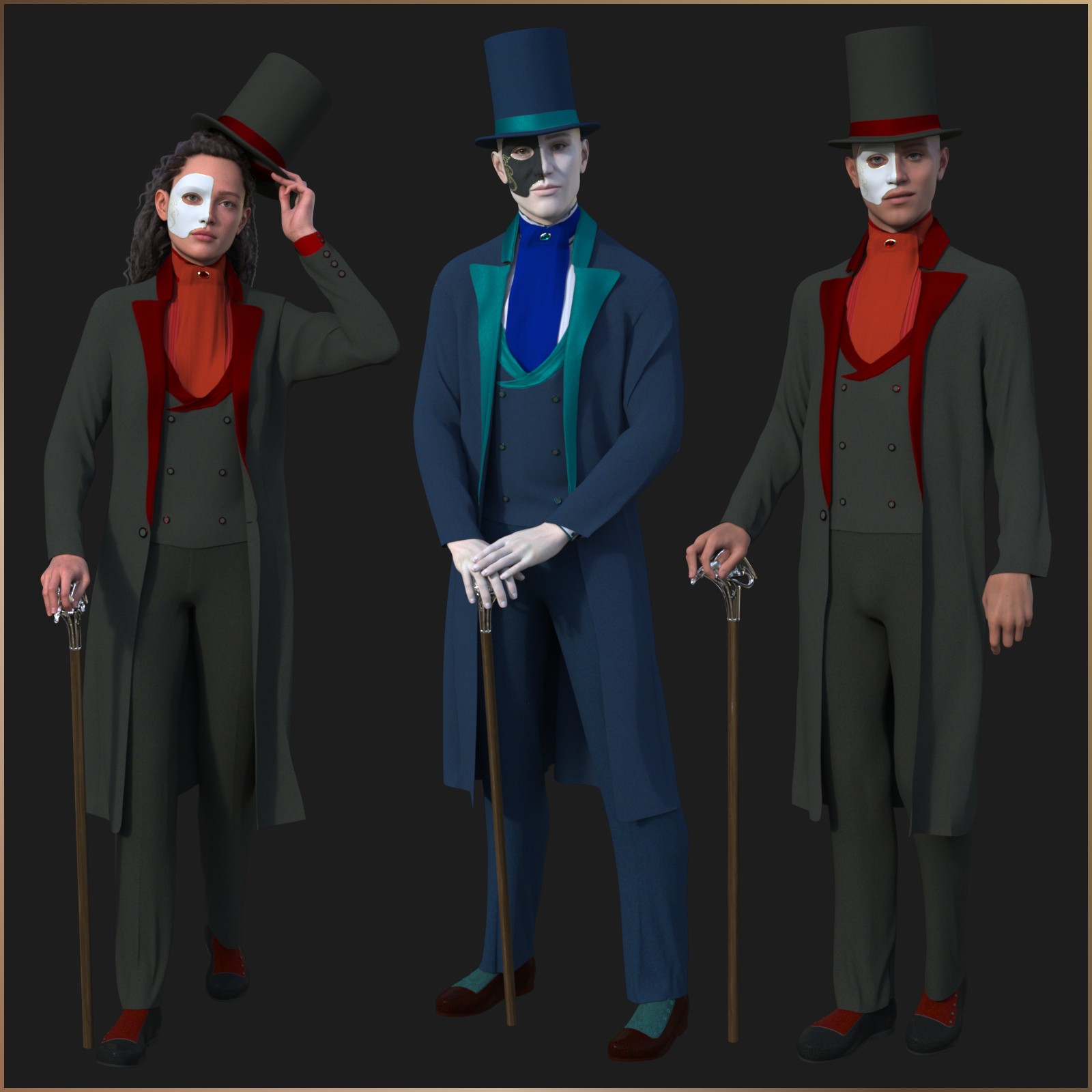 Victorian Gothic Vampire Suit by N/A