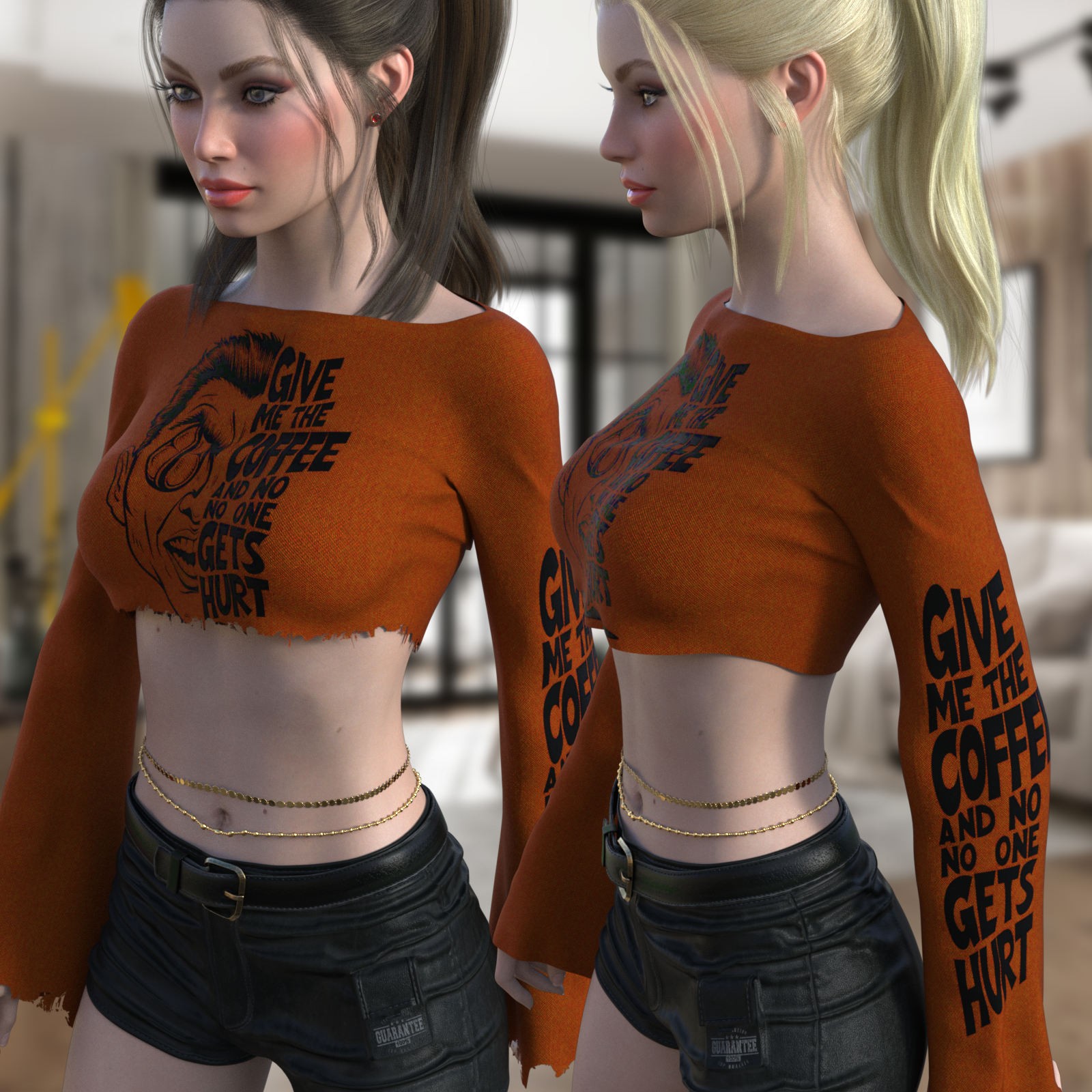DA-Statements for dForce Drama Cropped Top Genesis8-8.1Female by lilflame by N/A