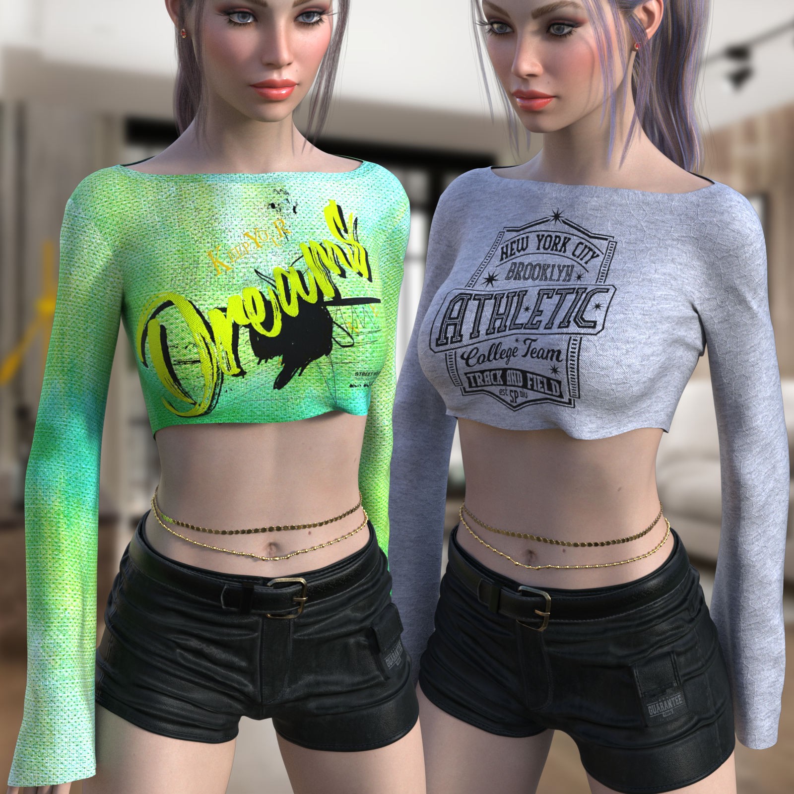 DA-Statements for dForce Drama Cropped Top Genesis8-8.1Female by lilflame by N/A