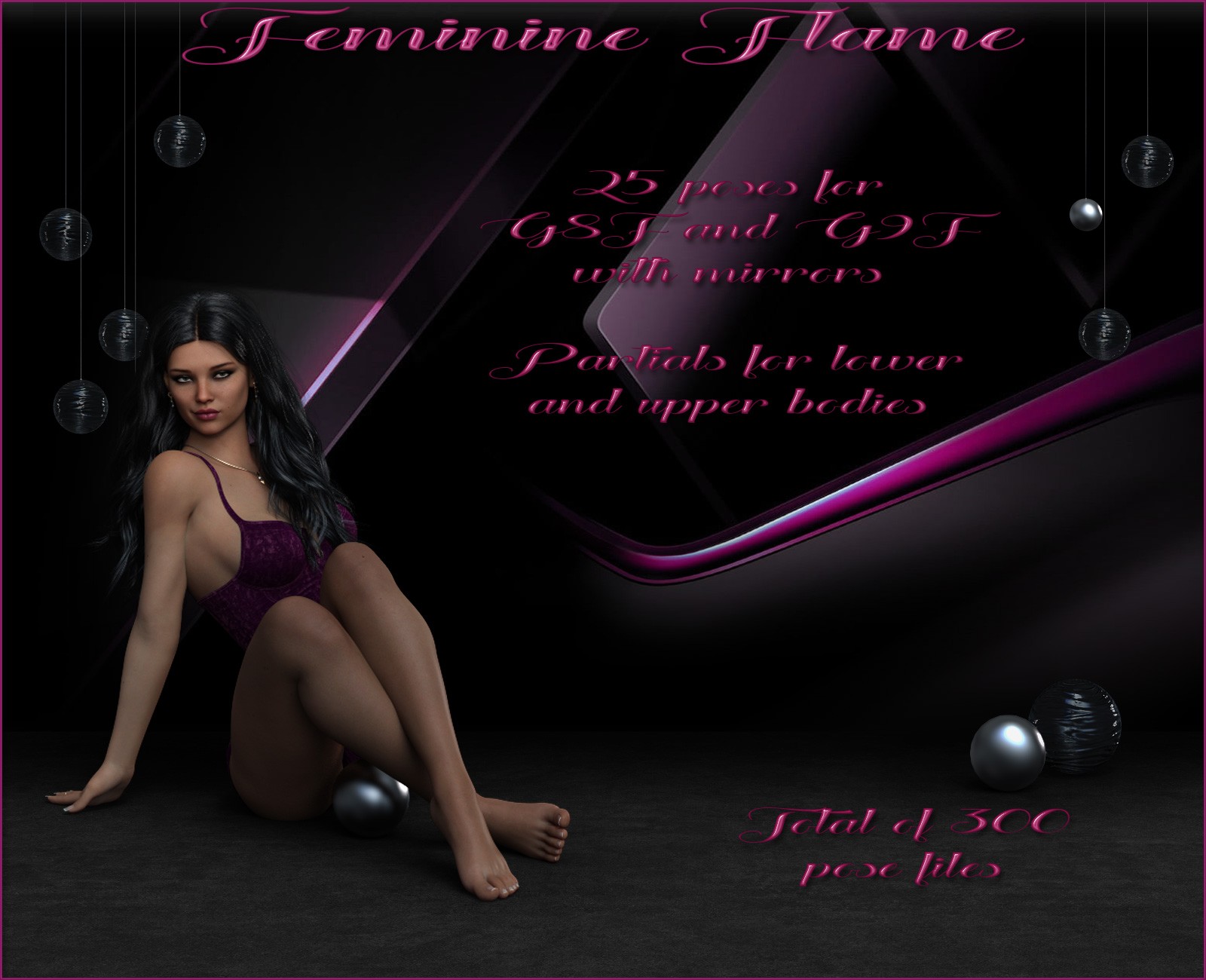 Feminine Flame - Poses for G9F-G8F by N/A