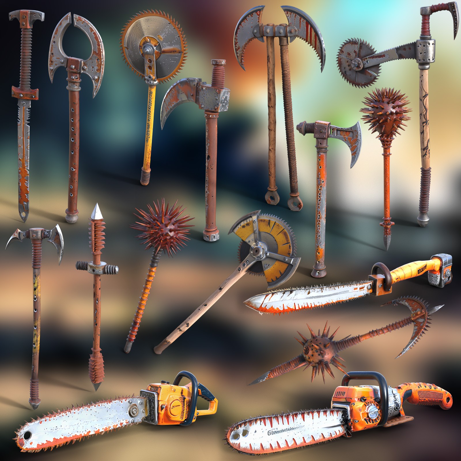 Post-Apocalyptic Hand Weapons 2 by N/A