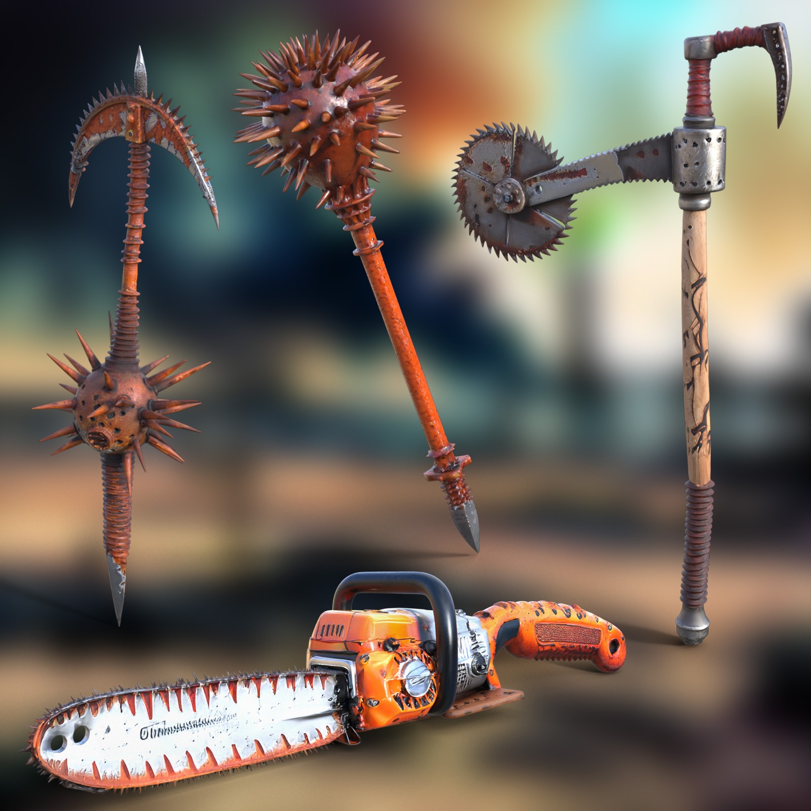 Post-Apocalyptic Hand Weapons 2 by N/A