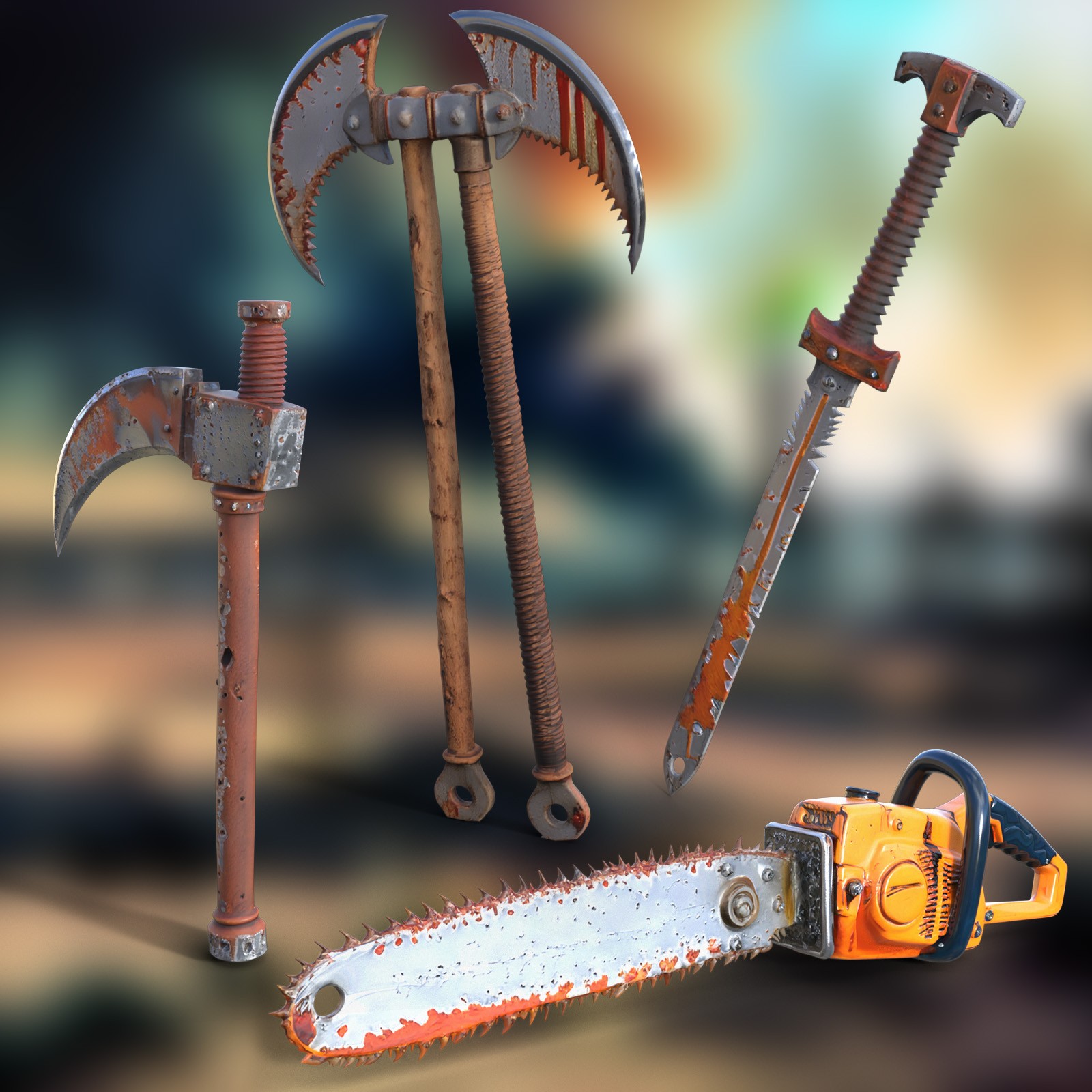 Post-Apocalyptic Hand Weapons 2 by N/A